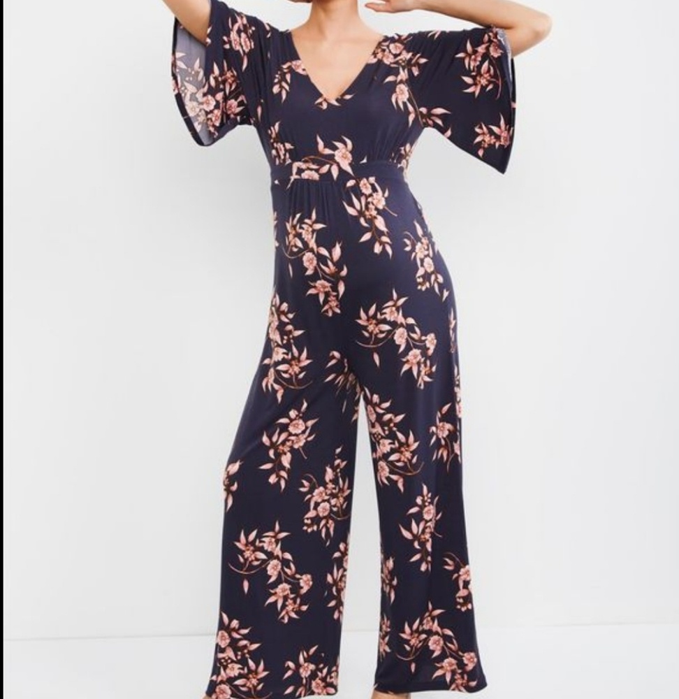 Motherhood Maternity - Floral Jumpsuit